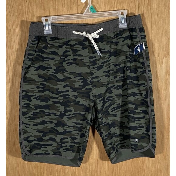 Kenneth Cole Men's Sz M Active Tech Shorts Camo Lightweight Water Repellant NWT - Picture 1 of 10